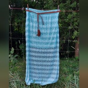NWT No Boundaries Women's Lace Aqua Maxi Skirt